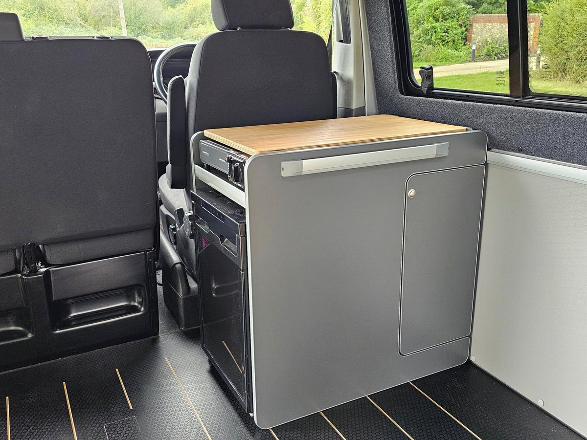 Vangear stove CRX-Pod 3.0 campervan kitchen fridge pod - Black or Carbon Grey (fridge not included) - Vangear UK
