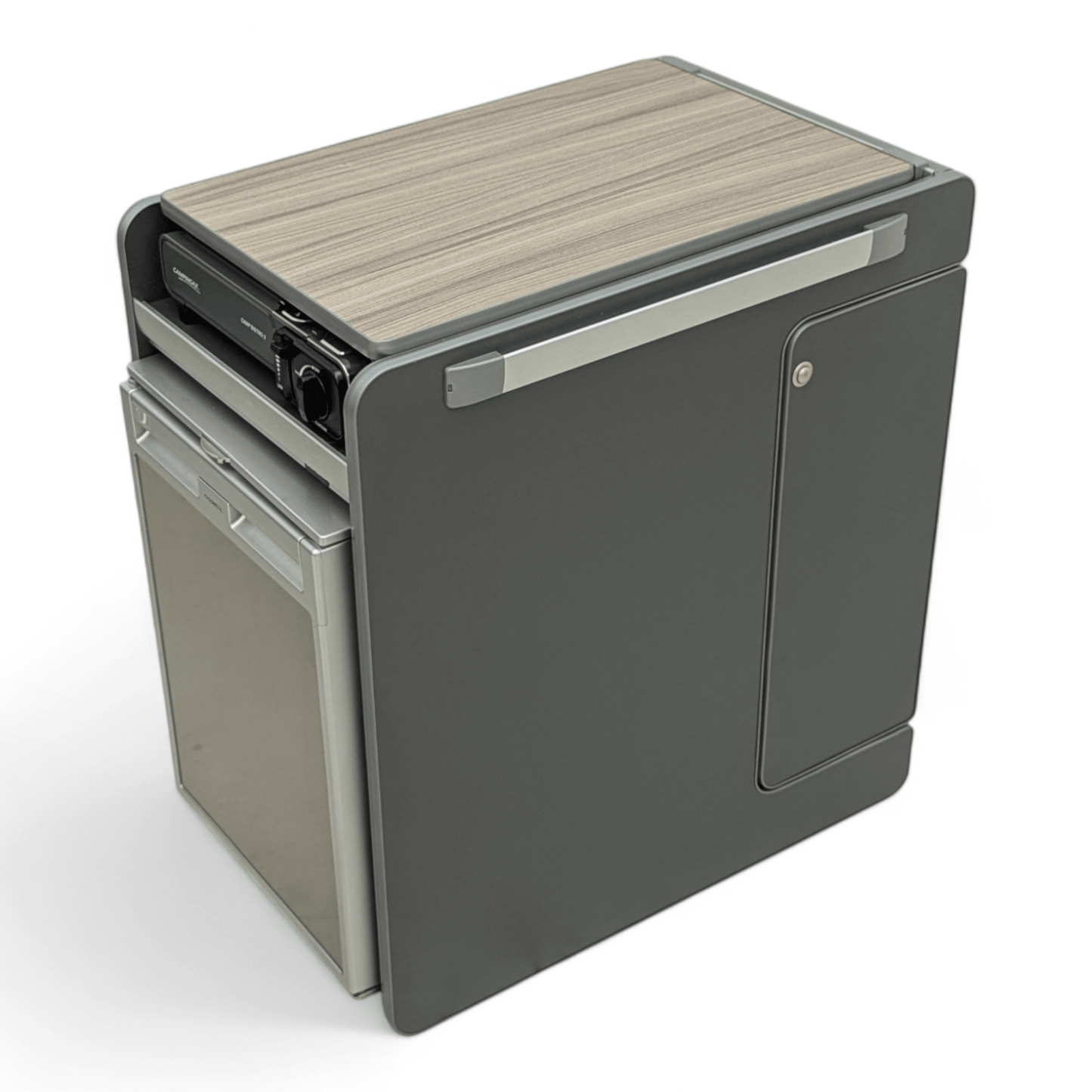 Vangear stove CRX-Pod 3.0 campervan kitchen fridge pod - Black or Carbon Grey (fridge not included) - Vangear UK