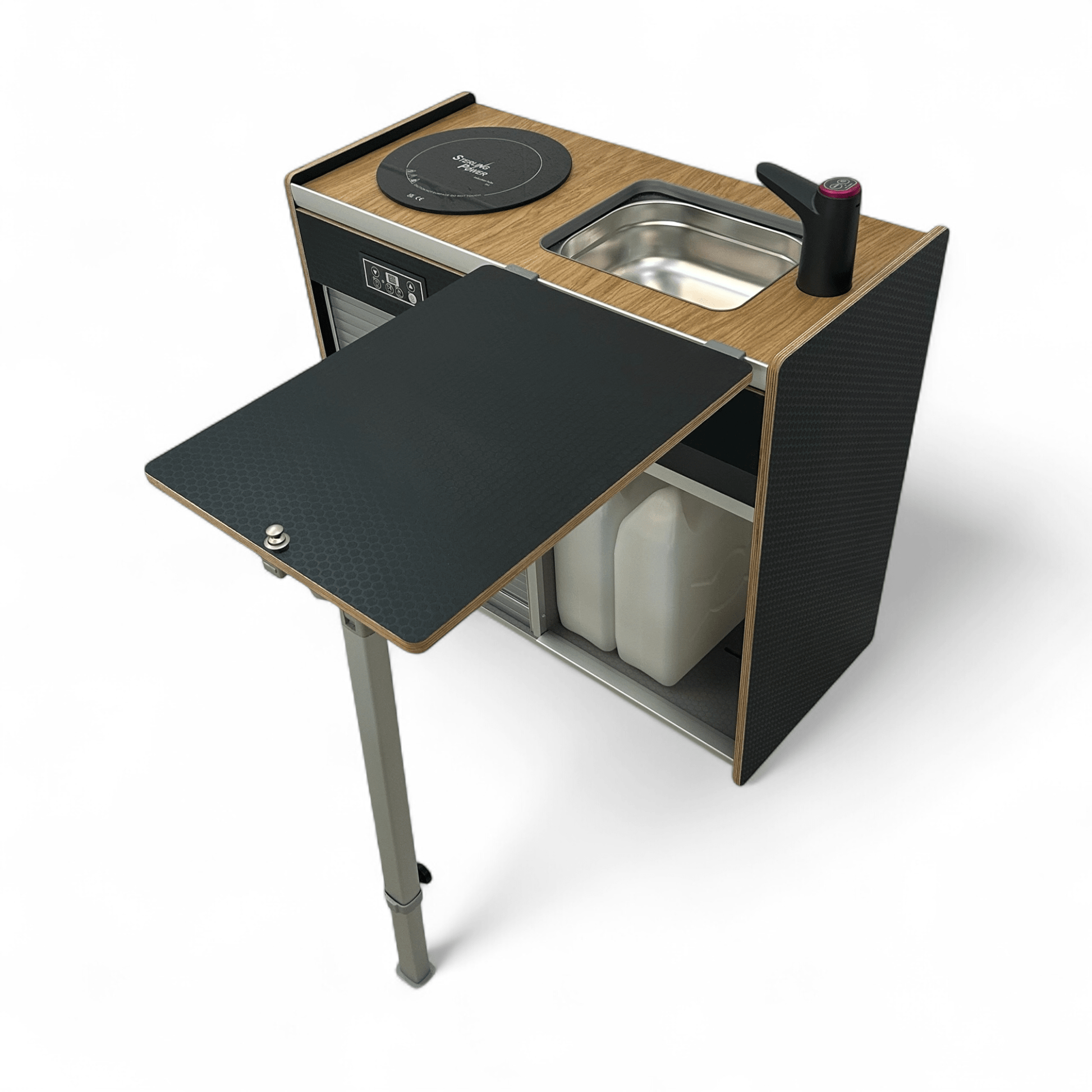 Vangear X - Pod - Electric (Gen2.2) Campervan kitchen (fridge not included) - Vangear UK