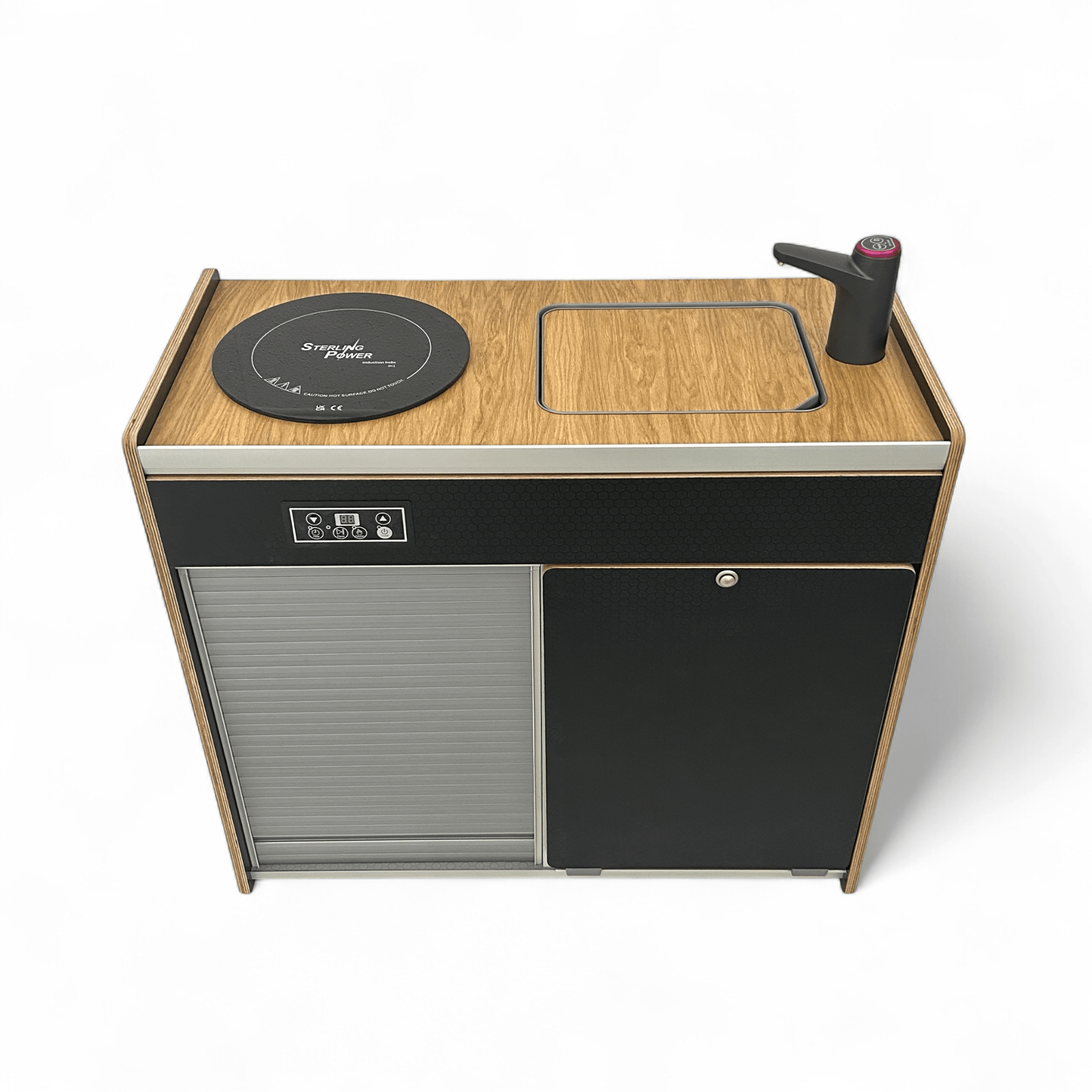 Vangear X - Pod - Electric (Gen2.2) Campervan kitchen (fridge not included) - Vangear UK