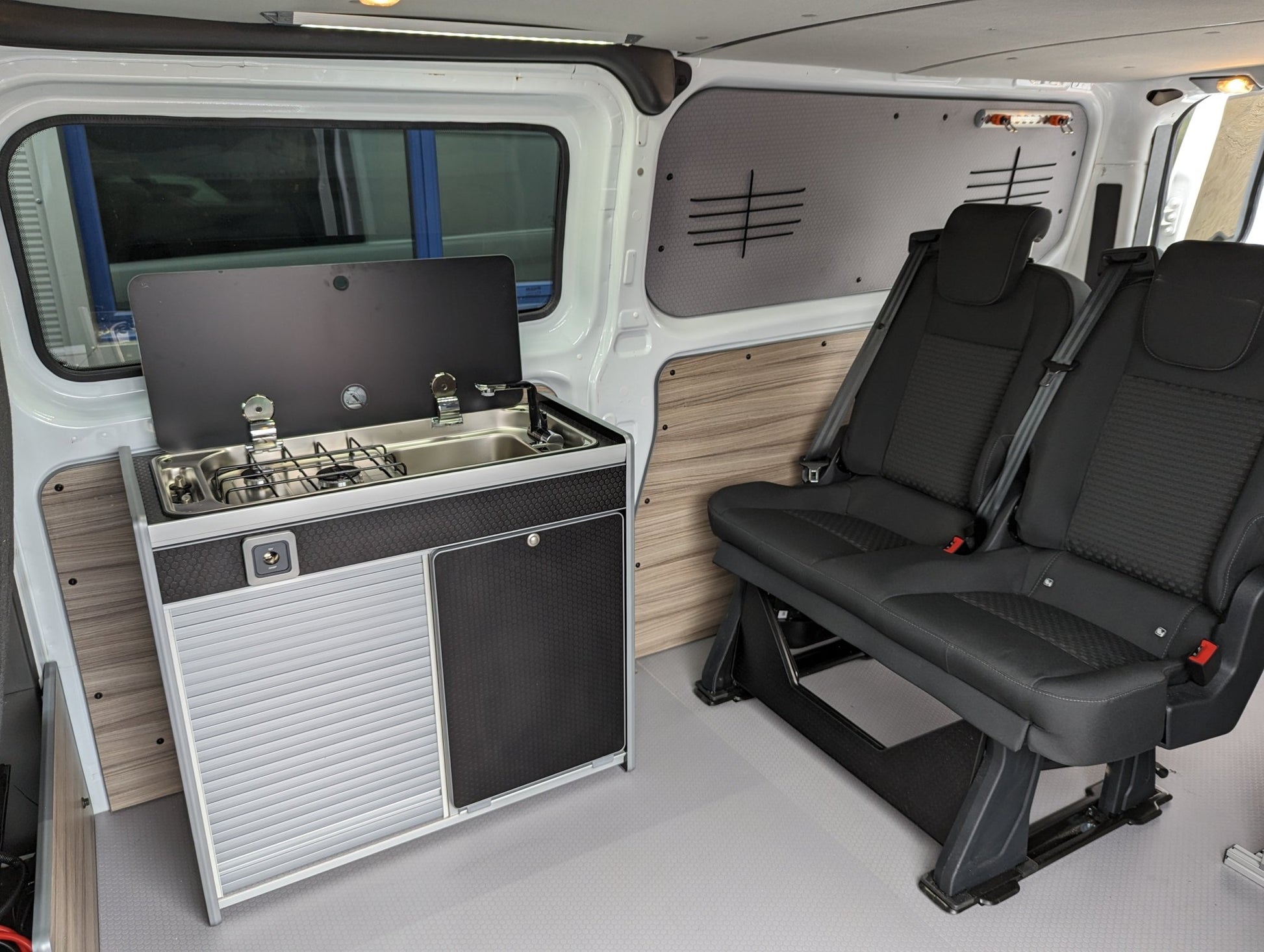 Vangear X-Pod (Gen2) Campervan kitchen (Black) - Vangear UK