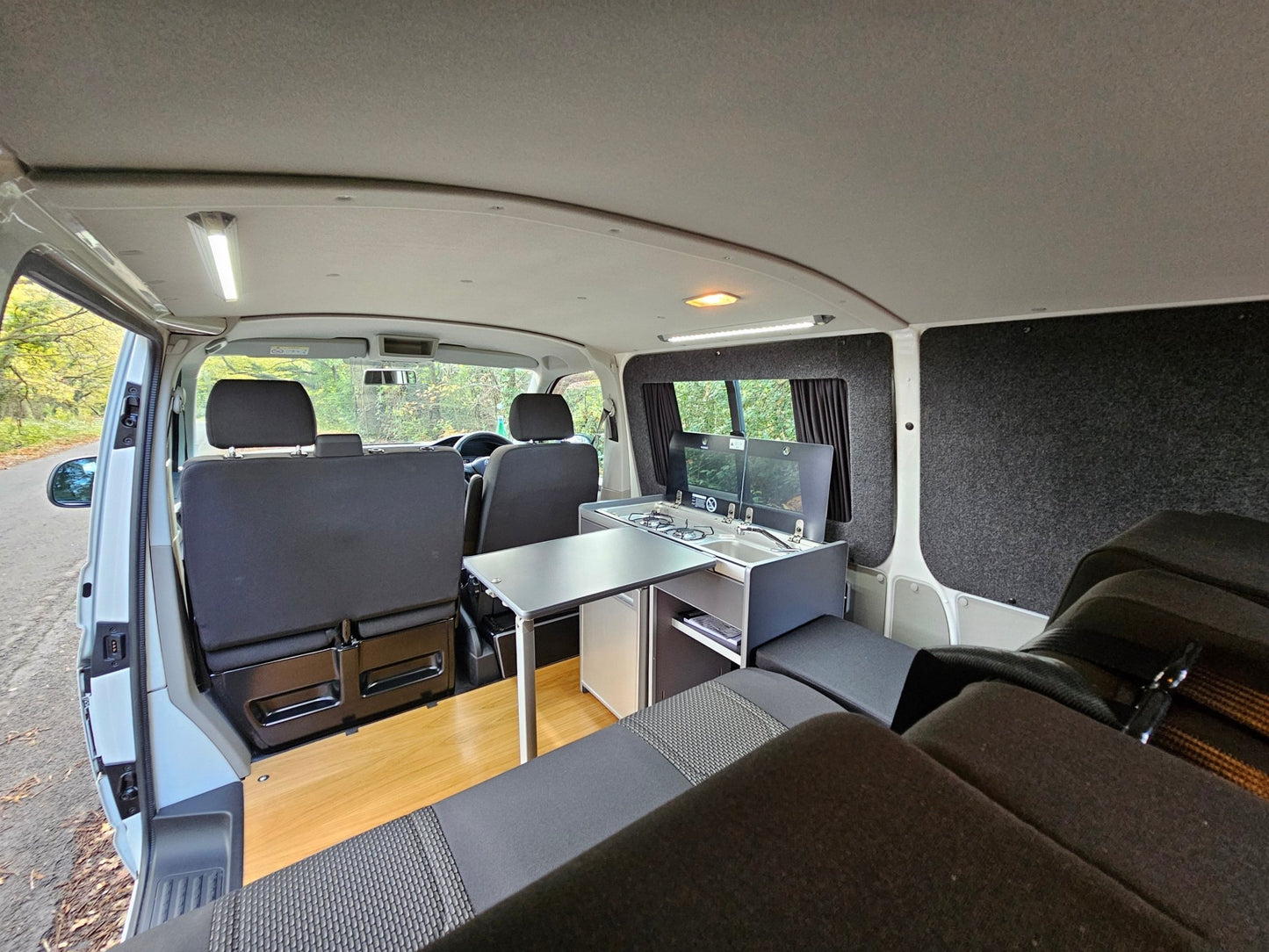Vangear X - Pod (Gen2.2) Campervan kitchen - Black or Grey (fridge not included) - Vangear UK