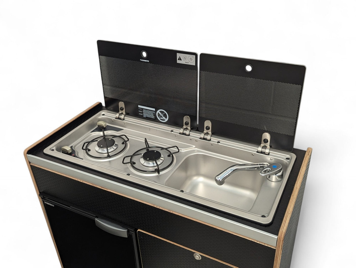 Vangear X - Pod (Gen2.2) Campervan kitchen - Black or Grey (fridge not included) - Vangear UK