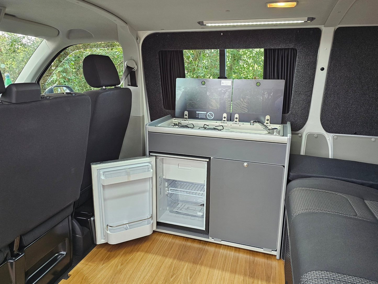 Vangear X - Pod (Gen2.2) Campervan kitchen - Black or Grey (fridge not included) - Vangear UK