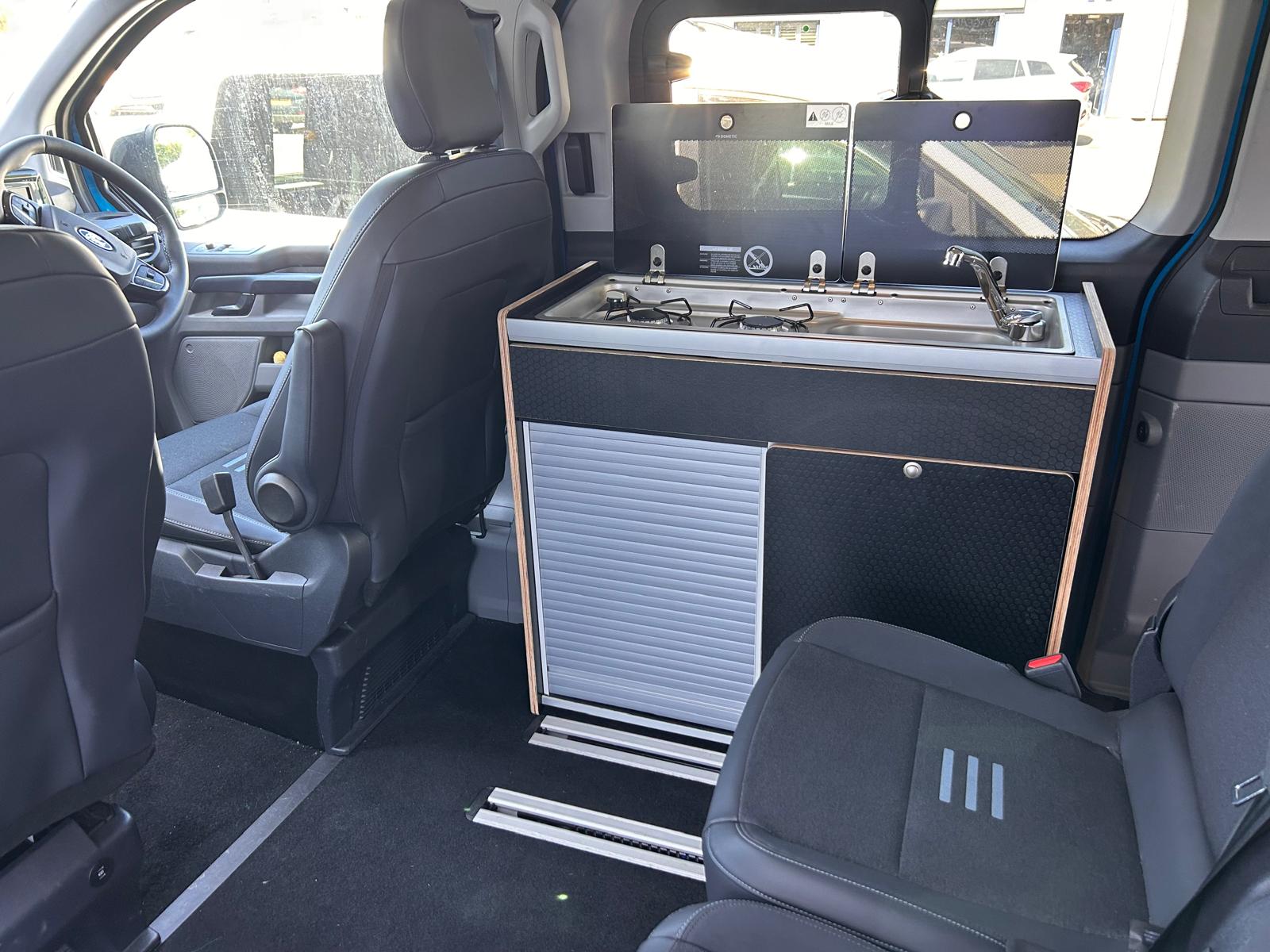Vangear X - Pod (Gen2.2) Campervan kitchen - Black or Grey (fridge not included) - Vangear UK
