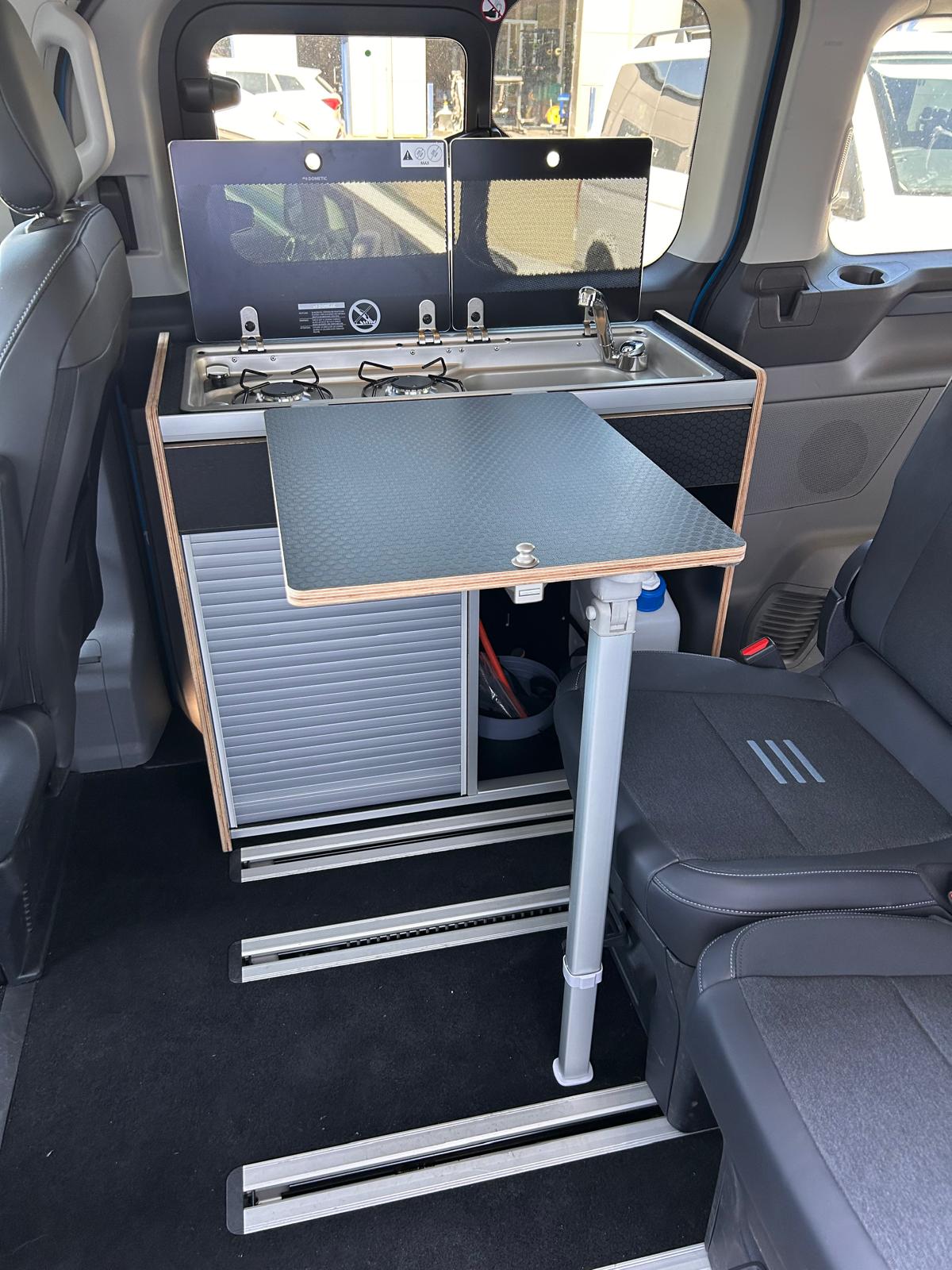 Vangear X - Pod (Gen2.2) Campervan kitchen - Black or Grey (fridge not included) - Vangear UK
