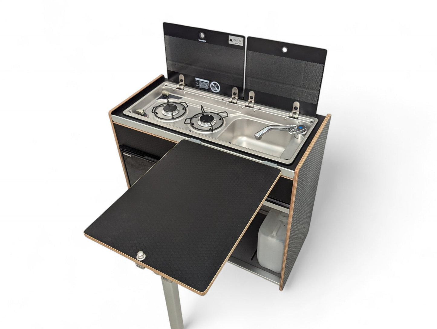 Vangear X - Pod (Gen2.2) Campervan kitchen - Black or Grey (fridge not included) - Vangear UK