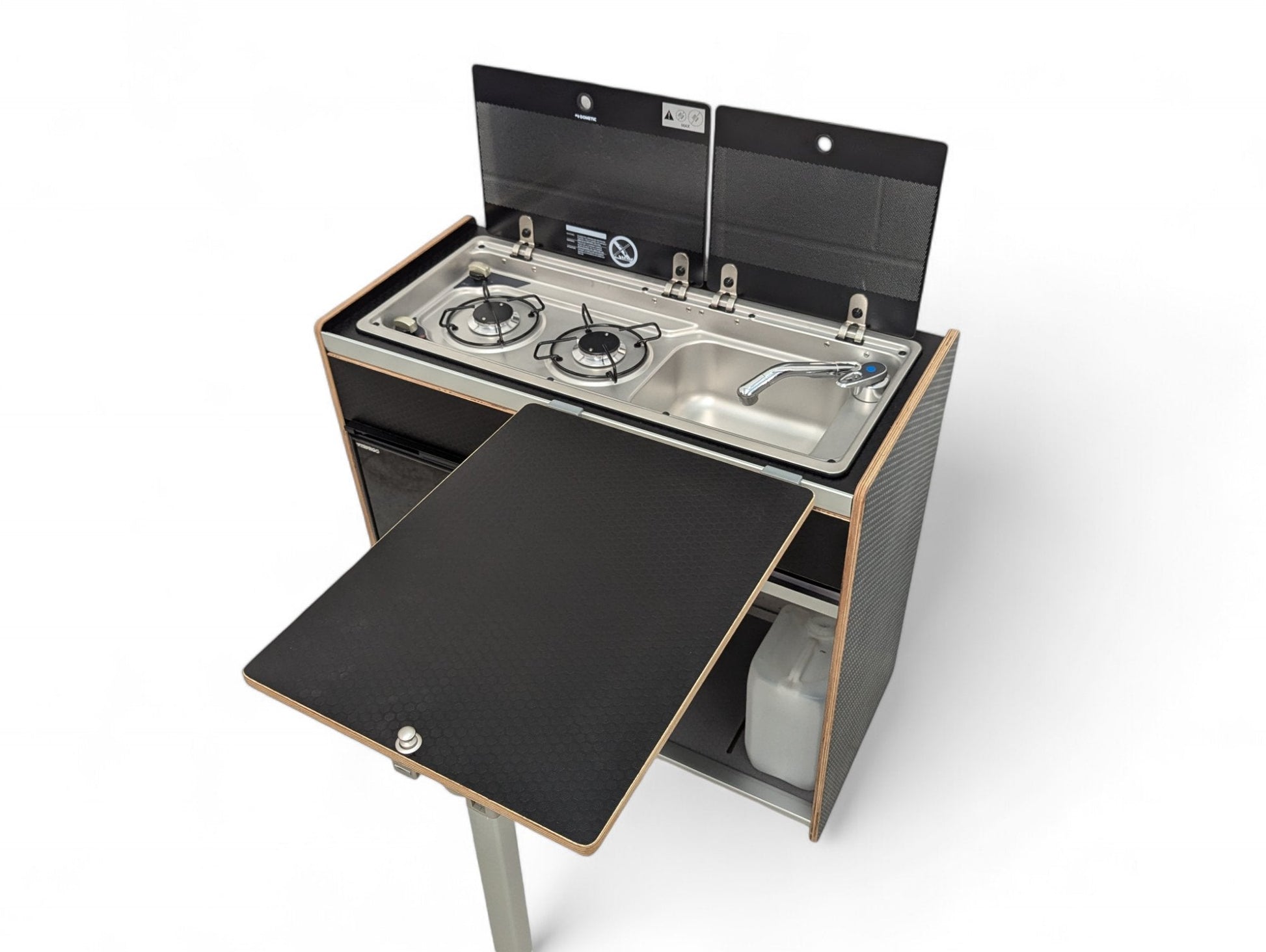 Vangear X - Pod (Gen2.2) Campervan kitchen - Black or Grey (fridge not included) - Vangear UK