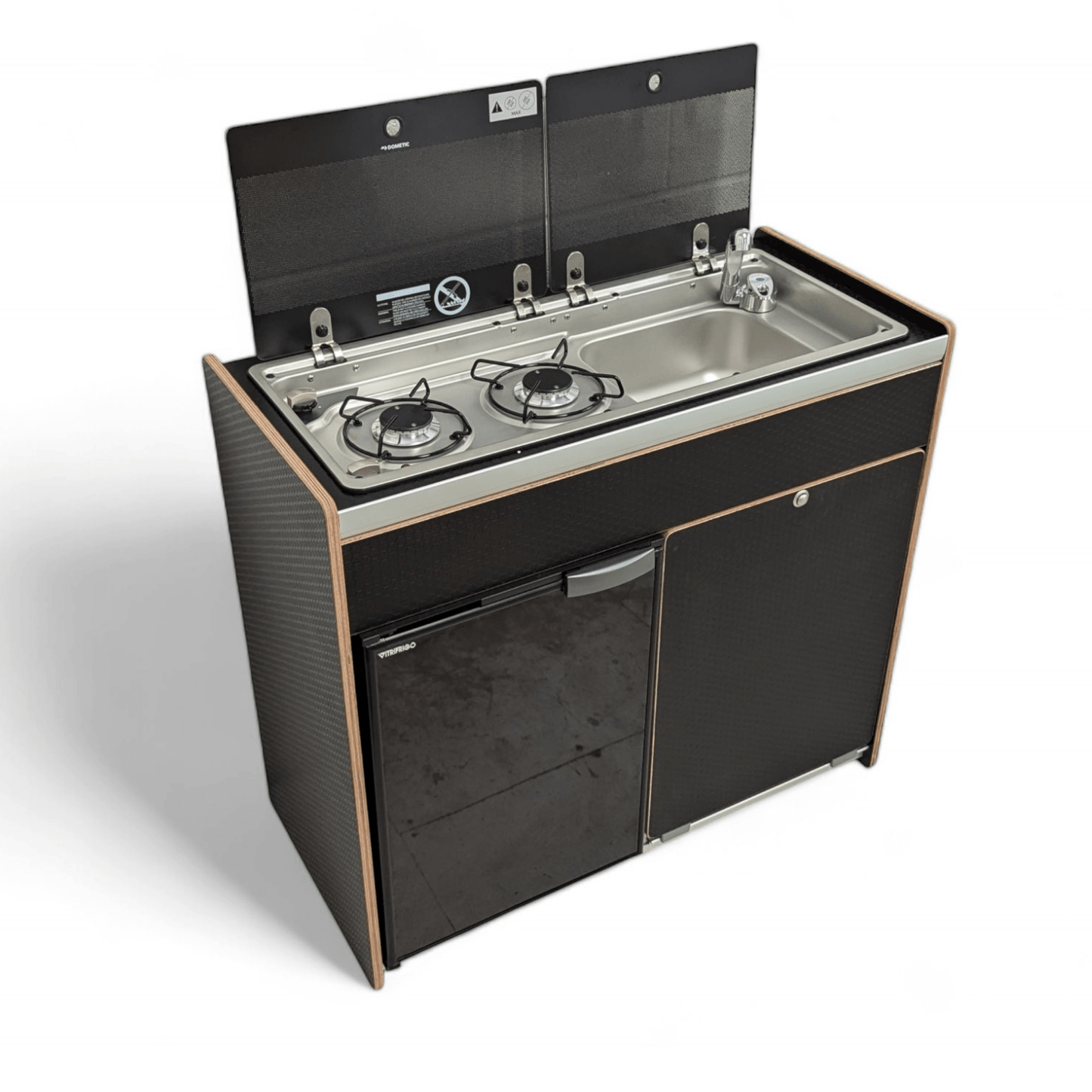 Vangear X - Pod (Gen2.2) Campervan kitchen - Black or Grey (fridge not included) - Vangear UK