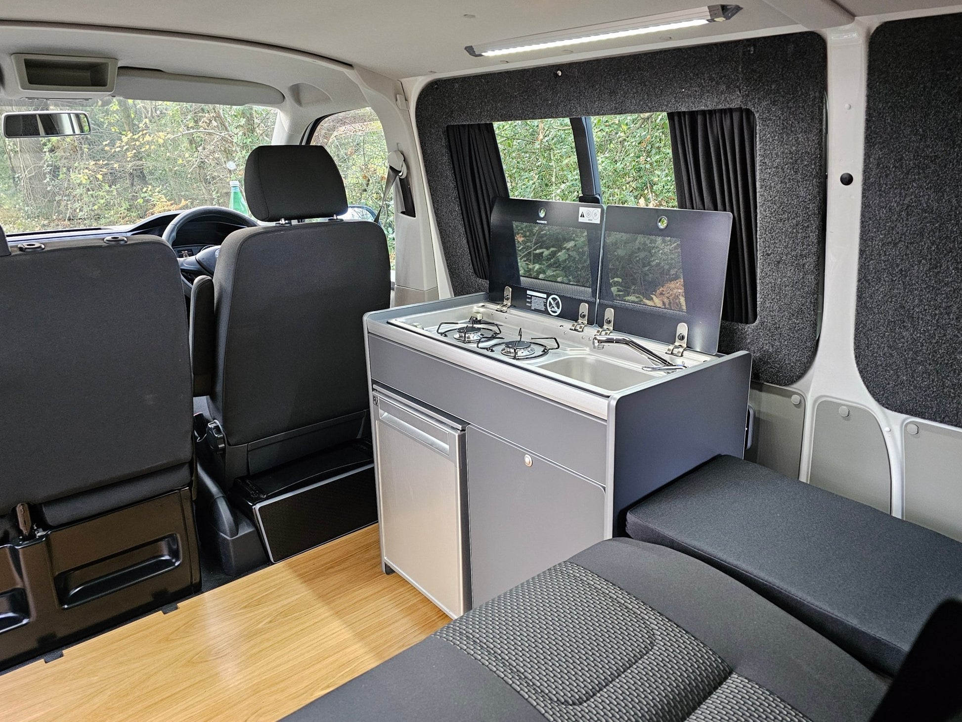 Vangear X - Pod (Gen2.2) Campervan kitchen - Black or Grey (fridge not included) - Vangear UK