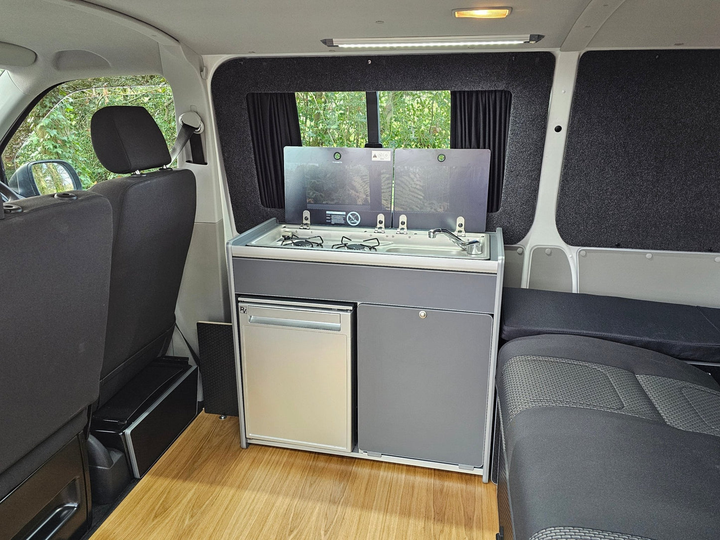 Vangear X - Pod (Gen2.2) Campervan kitchen - Black or Grey (fridge not included) - Vangear UK
