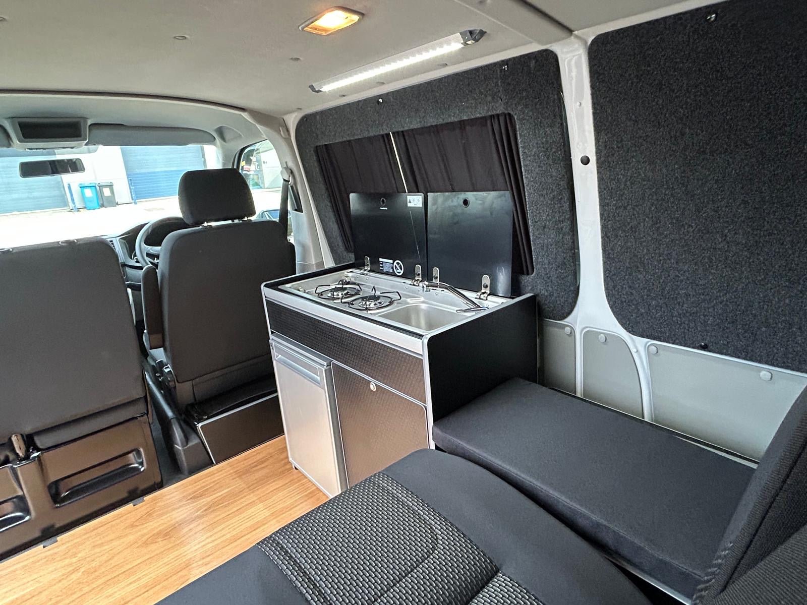 Vangear X - Pod (Gen2.2) Campervan kitchen - Black or Grey (fridge not included) - Vangear UK