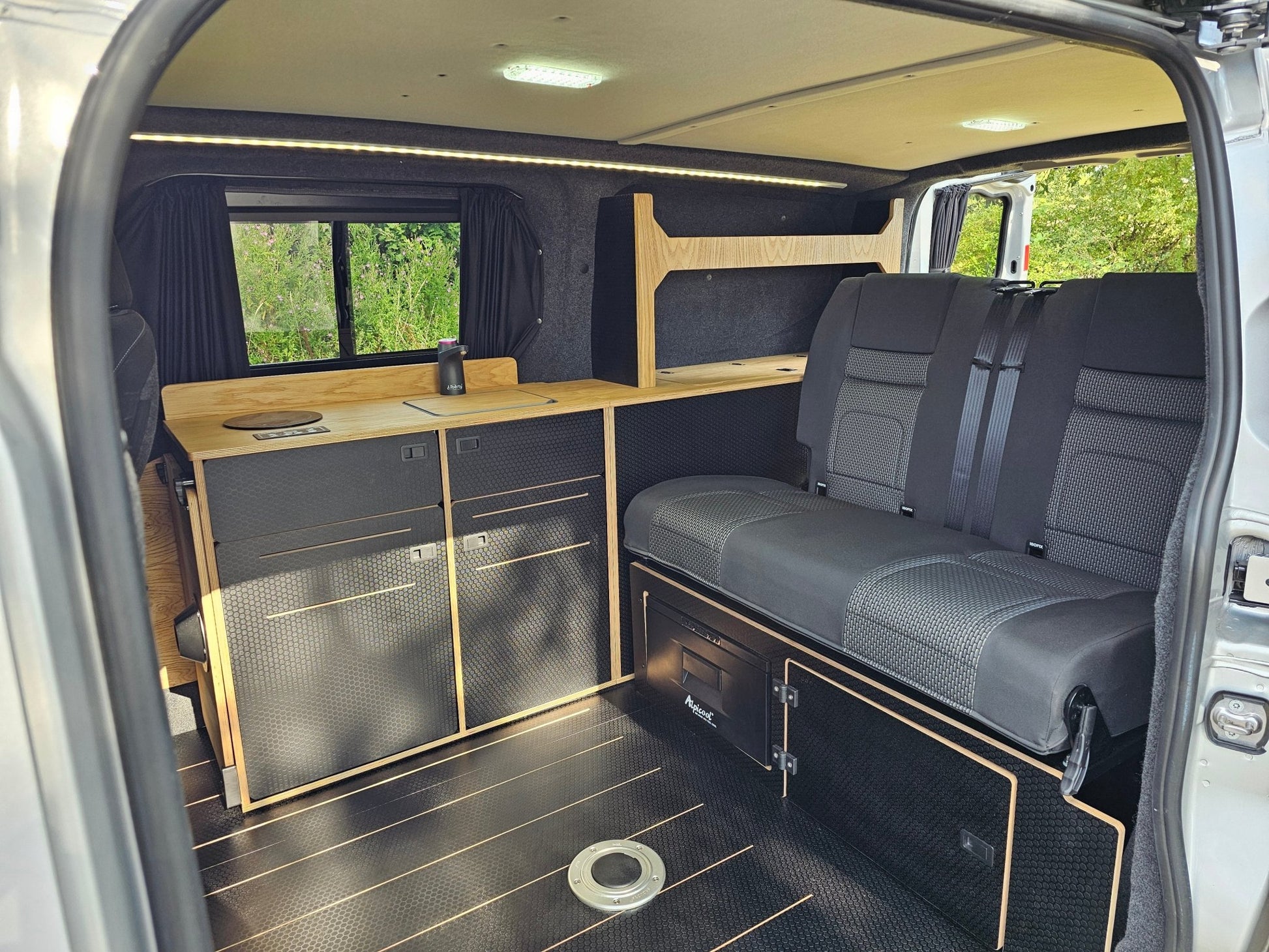 VW T7 - Ford Custom - Down the side furniture - Woody-Pods (electric version) - Vangear UK
