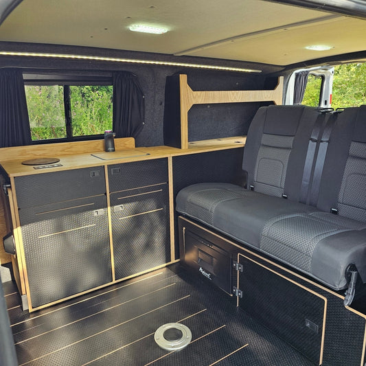 VW T7 - Ford Custom - Down the side furniture - Woody-Pods (electric version) - Vangear UK