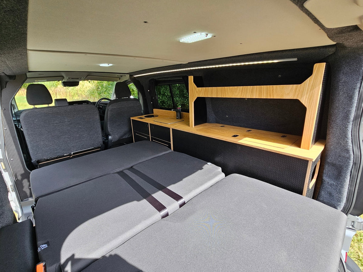 VW T7 - Ford Custom - Down the side furniture - Woody-Pods (electric version) - Vangear UK