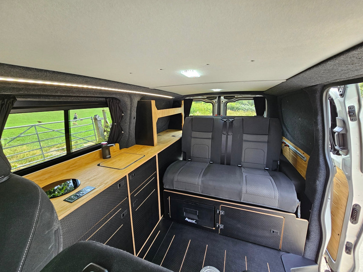 VW T7 - Ford Custom - Down the side furniture - Woody-Pods (electric version) - Vangear UK