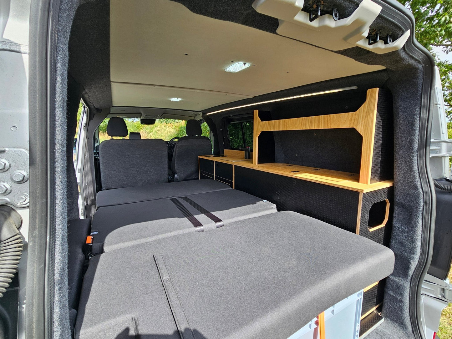 VW T7 - Ford Custom - Down the side furniture - Woody-Pods (electric version) - Vangear UK