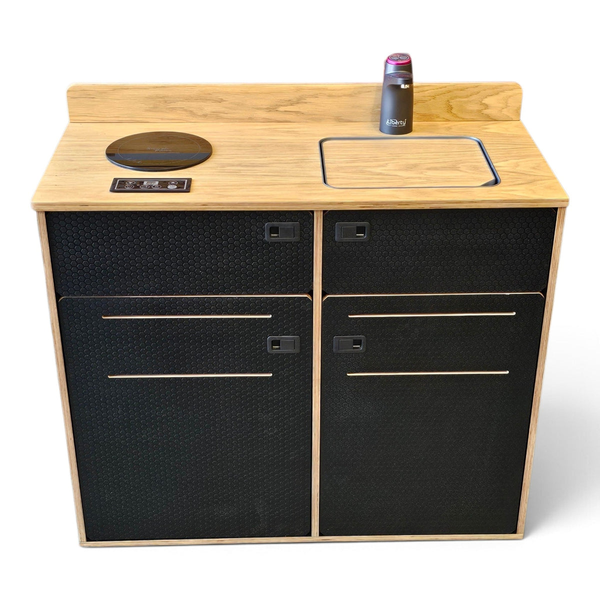 VW T7 - Ford Custom - Down the side furniture - Woody-Pods (electric version) - Vangear UK