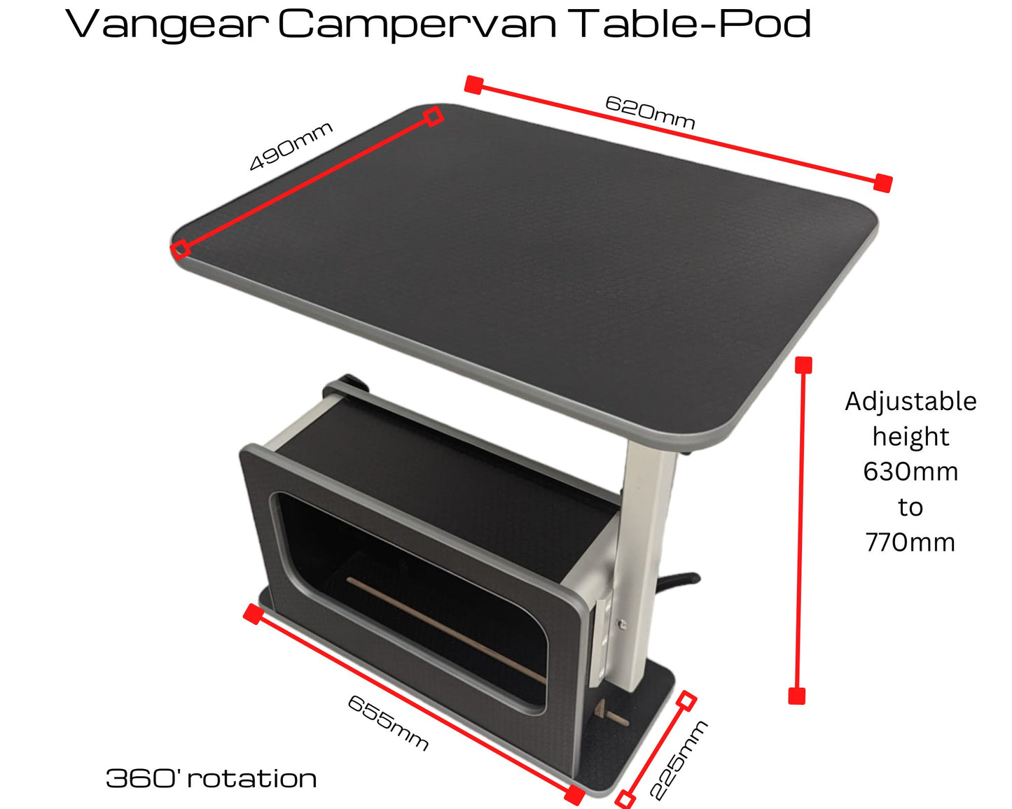 Vangear Campervan Table-Pod - Vangear UK