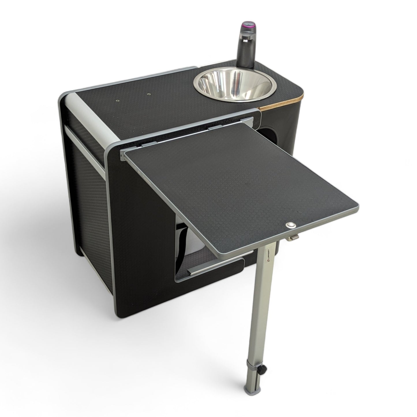 Vangear Hybrid-Sink Campervan Kitchen (Black) - Vangear UK