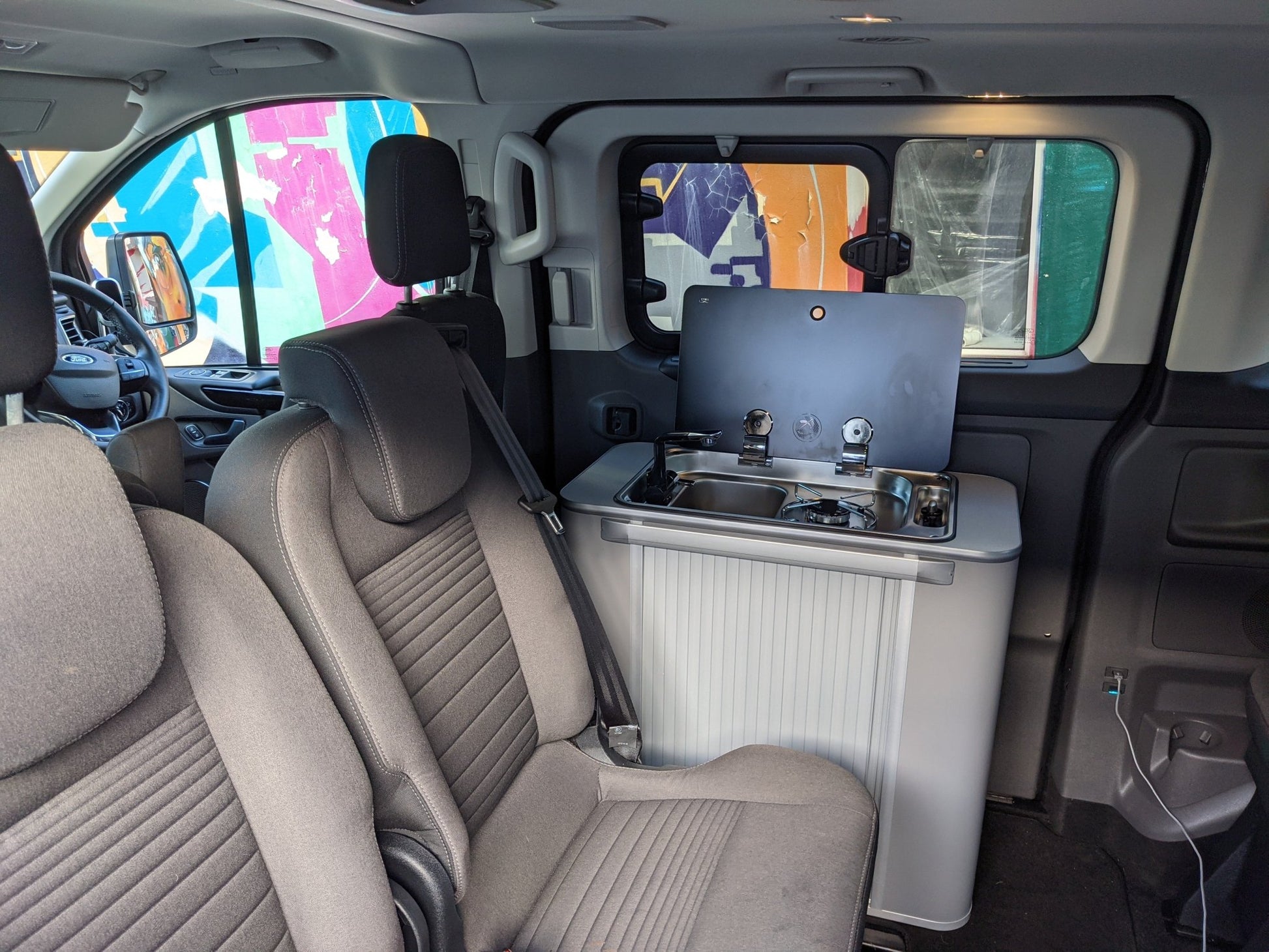 Vangear Kombi-Pod Campervan kitchen unit (Grey) - Vangear UK