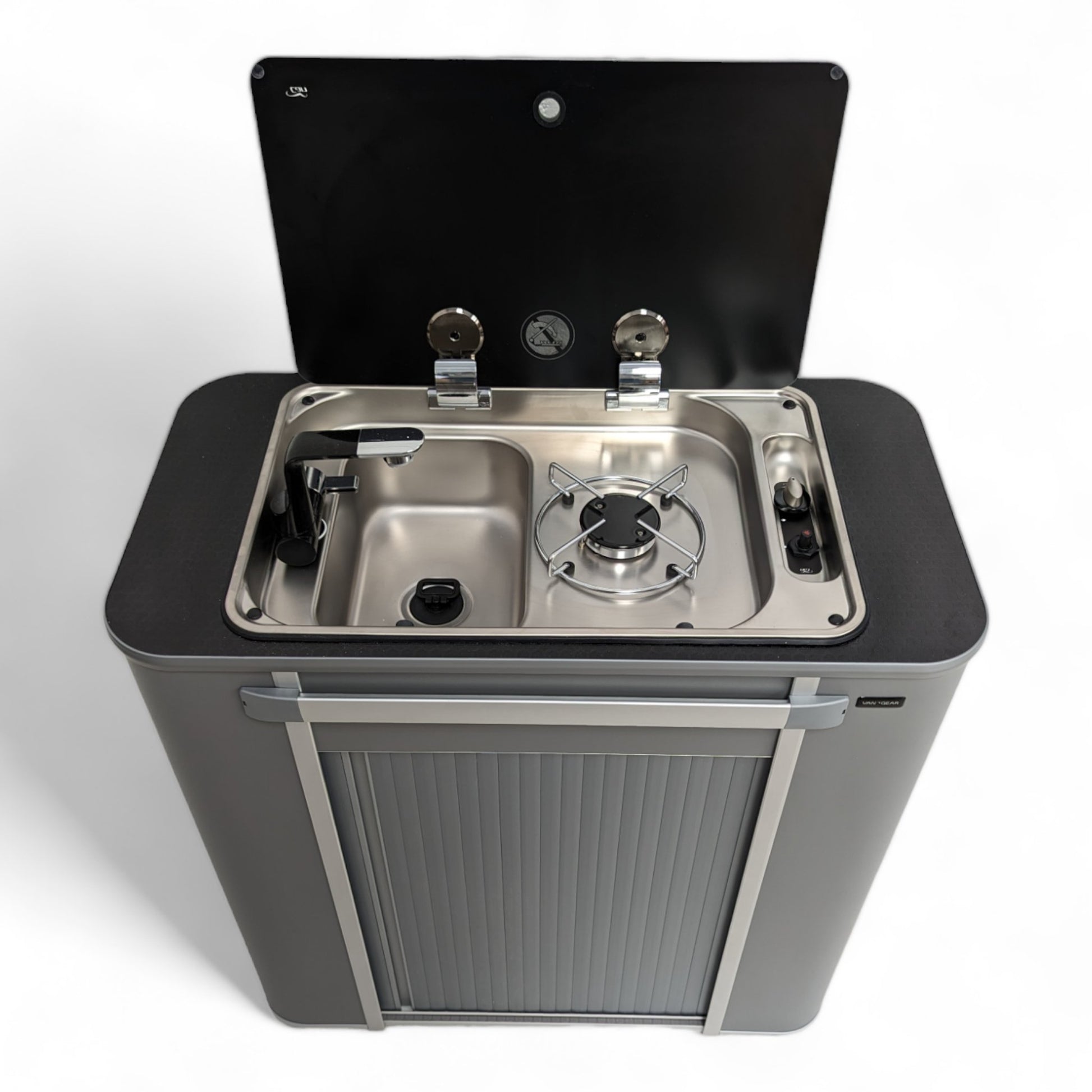 Vangear Kombi-Pod Campervan kitchen unit (Grey) - Vangear UK