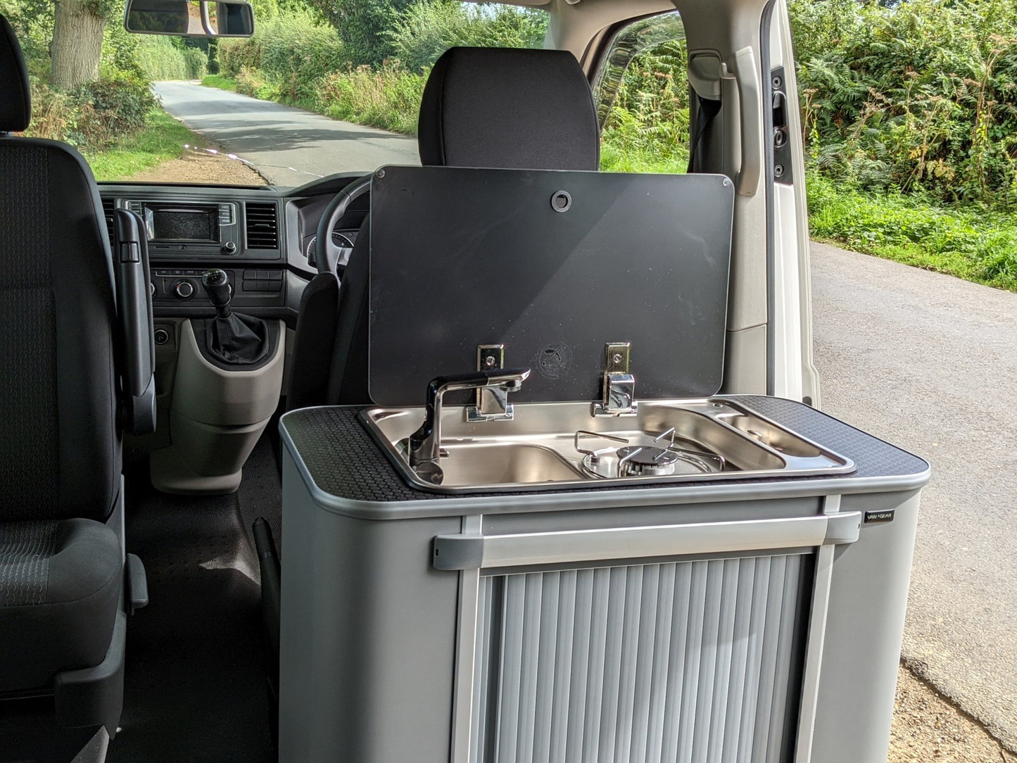 Vangear Kombi-Pod Campervan kitchen unit (Grey) - Vangear UK