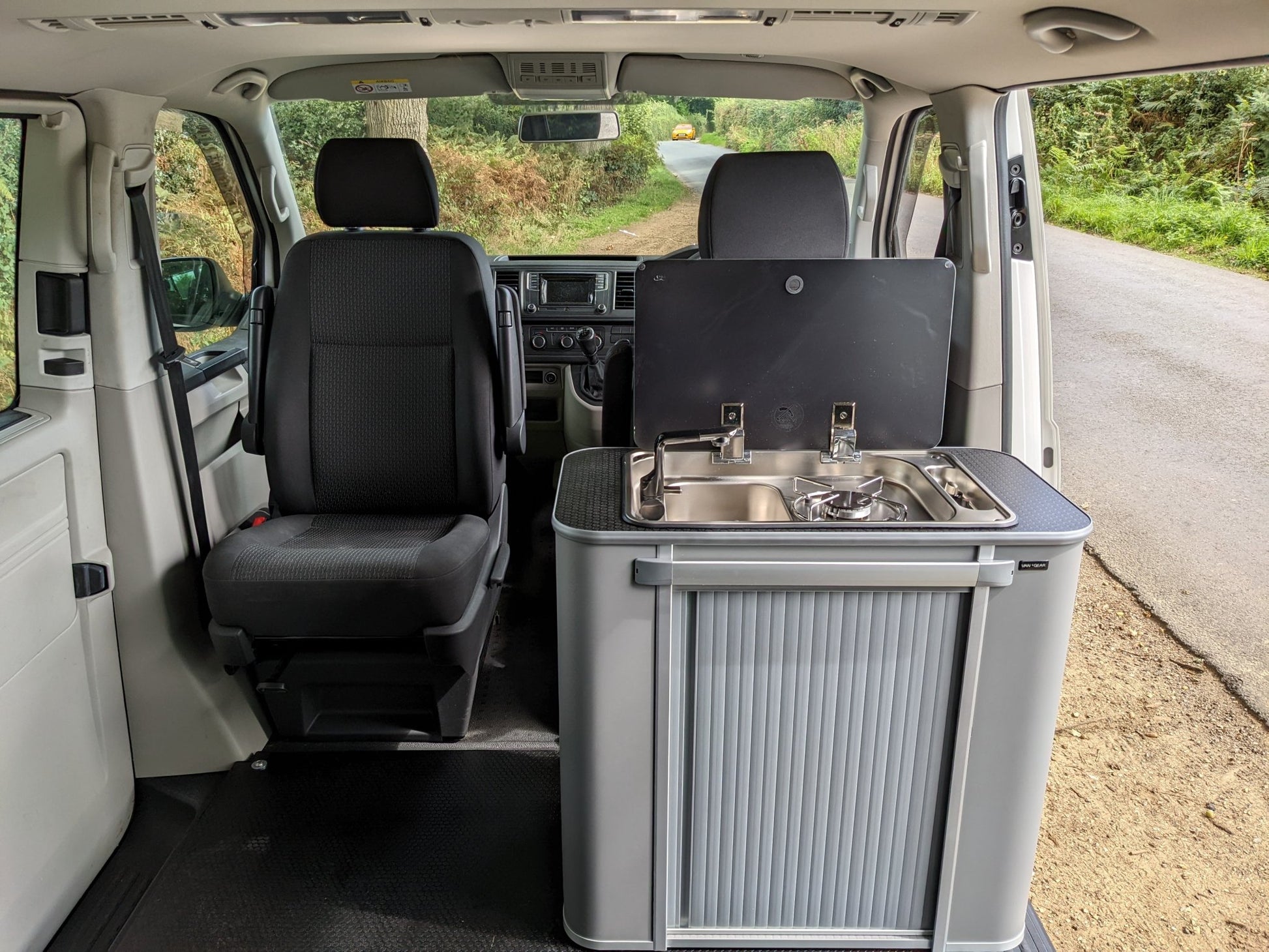 Vangear Kombi-Pod Campervan kitchen unit (Grey) - Vangear UK